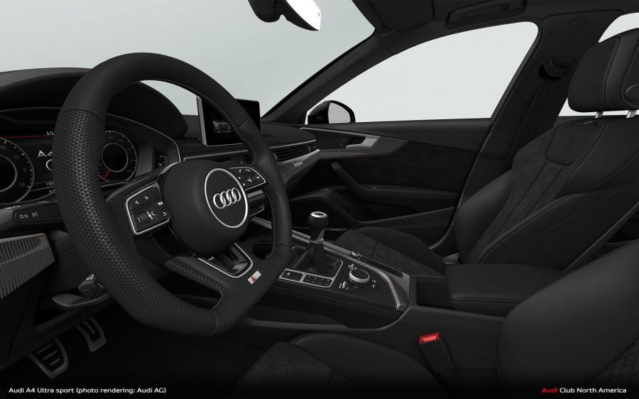 Интерьер Audi A4 Ultra Sport 2018 года  (NA) (фото 2 из 10)